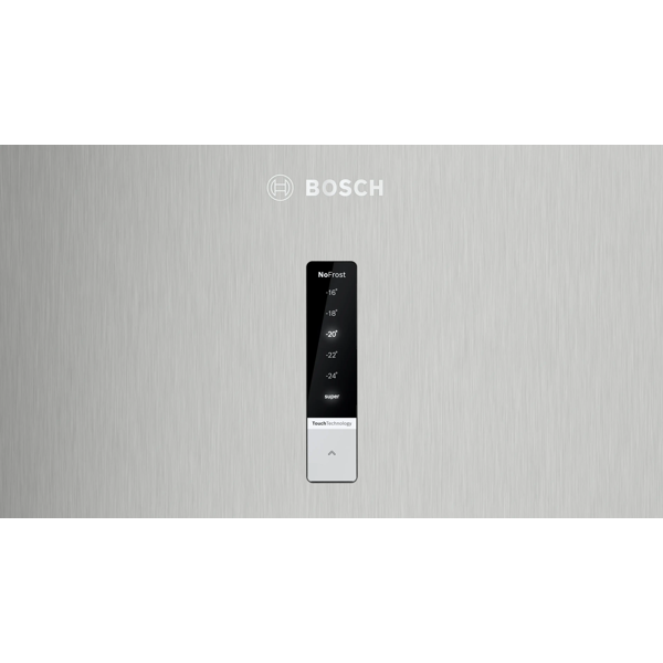 Refrigerator Bosch KDN43VLE0T, 328L, E, 42dB, No Frost, Silver