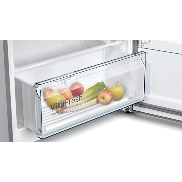 Refrigerator Bosch KDN43VLE0T, 328L, E, 42dB, No Frost, Silver