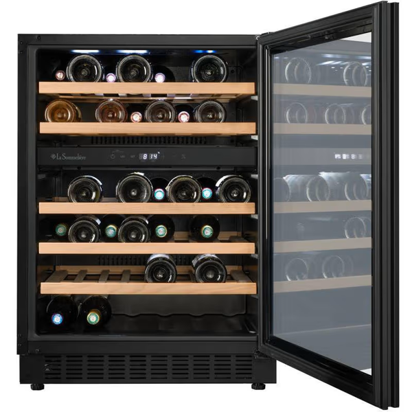 Built-in Wine Refrigerator La Sommelière LSBU50DZ, F, 47L, 39dB, Black