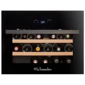 Built-in Wine Refrigerator La Sommelière LSBI28B2, F, Black