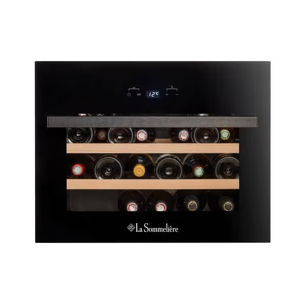 ჩასაშენებელი ღვინის მაცივარი La Sommelière LSBI28B2, F, Built-in Wine Refrigerator, Black