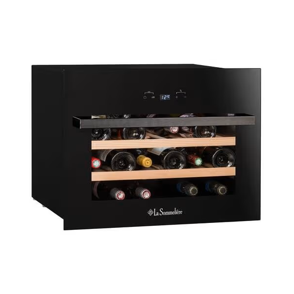 Built-in Wine Refrigerator La Sommelière LSBI28B2, F, Black