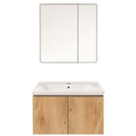 აბაზანის ავეჯი MWB light Wood 16041252, +Mirror, Bathroom Furniture, Brown
