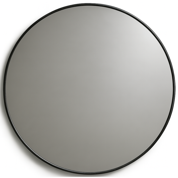 აბაზანის სარკე ლითონის ჩარჩოთი Euro Glass PRA-34-0/M-1 D-70cm, Mirror with Metal Frame, Black