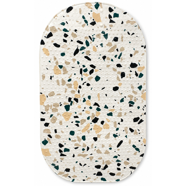 აბაზანის ხალიჩა Monaco Group JS-mat-Olive-Terrazzo, Bath Mat, Cream/White