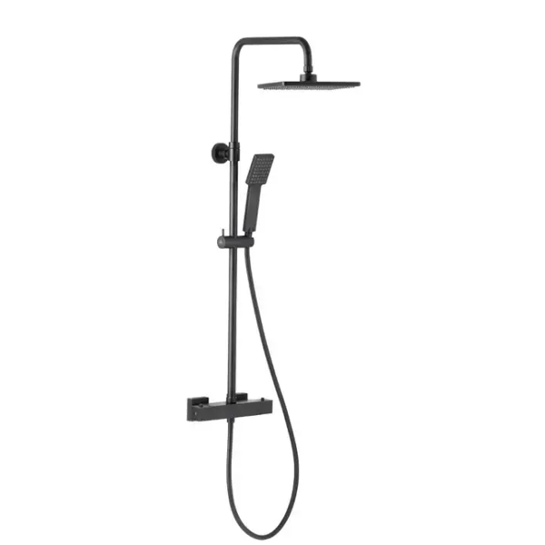 Shower system with thermostat KFA Logon Premium, Black
