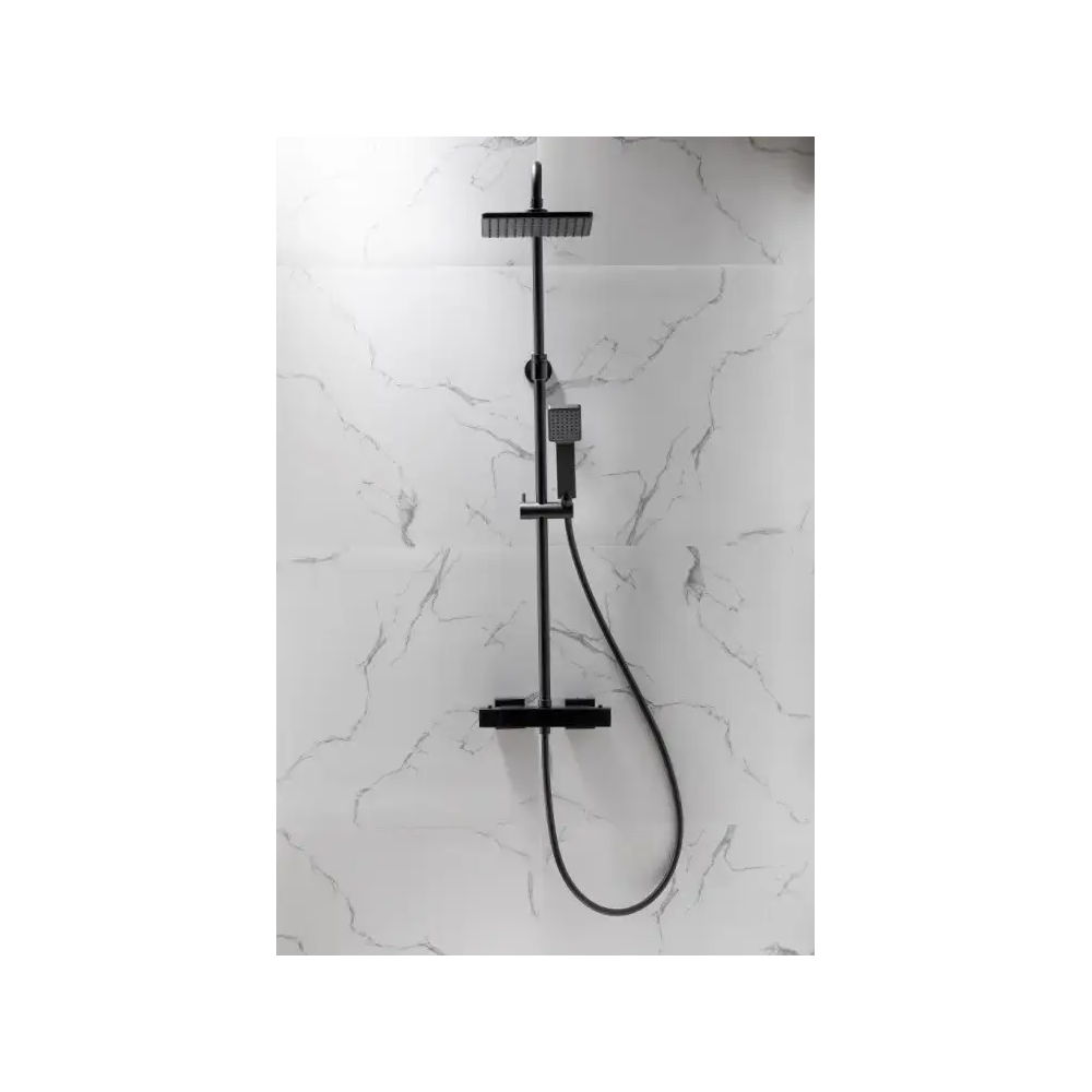 Shower system with thermostat KFA Logon Premium, Black
