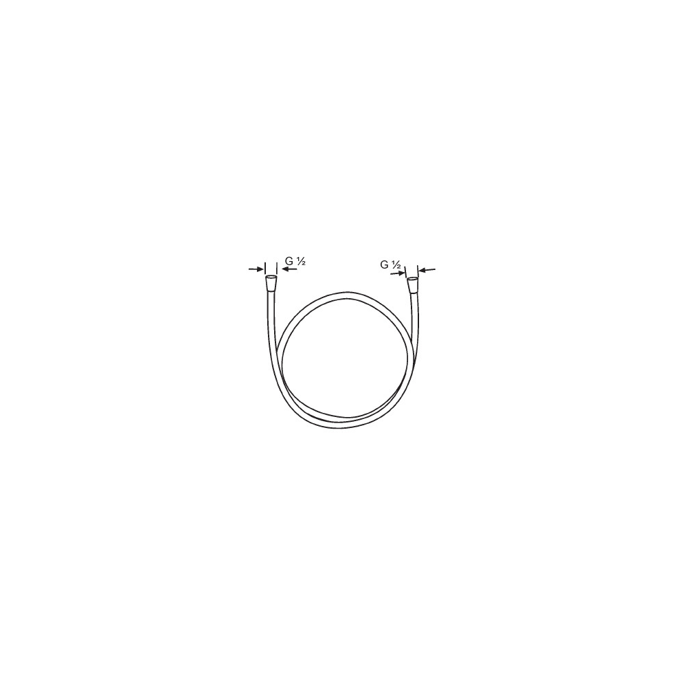 Shower hose Hansgrohe Metaflex 28264000, 2m, Silver