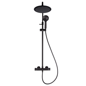 Shower system Rubineta Olo BK Thermo 15 BK, Black