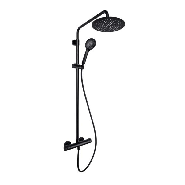 Shower system Rubineta Olo BK Thermo 15 BK, Black