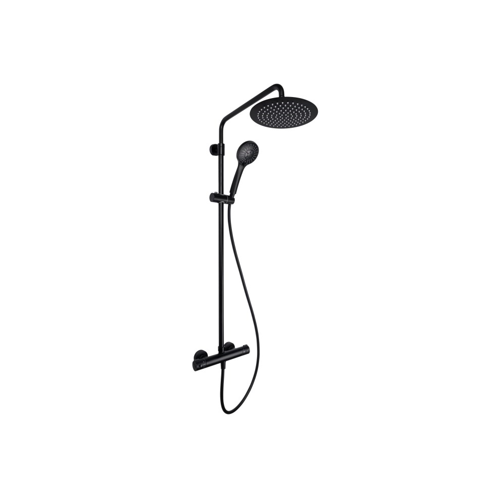 Shower system Rubineta Olo BK Thermo 15 BK, Black