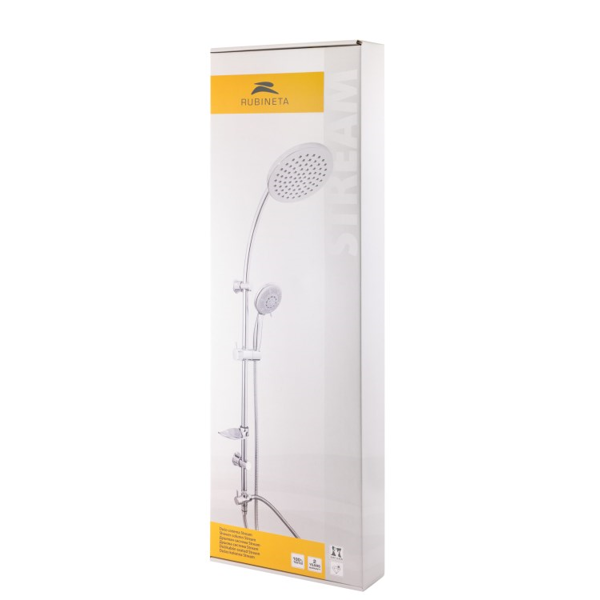 Shower system Rubineta Olo BK Thermo 15 BK, Black