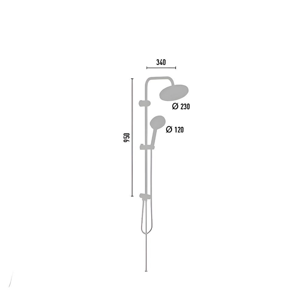 Shower system Valtemo VS-2903 Selfio, Chrome