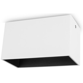 დაუნლაითი New Light 2хGU10 WH+BK C6602-EA0A, Downlight, White