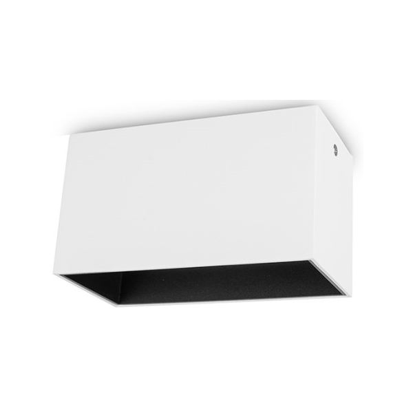 დაუნლაითი New Light 2хGU10 WH+BK C6602-EA0A, Downlight, White