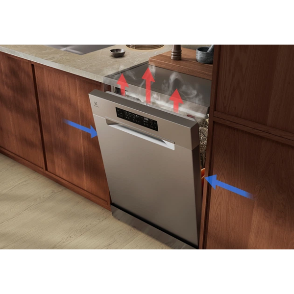 ჭურჭლის სარეცხი მანქანა Electrolux E52SE100SX, A+, 44dB, Dishwasher, Silver