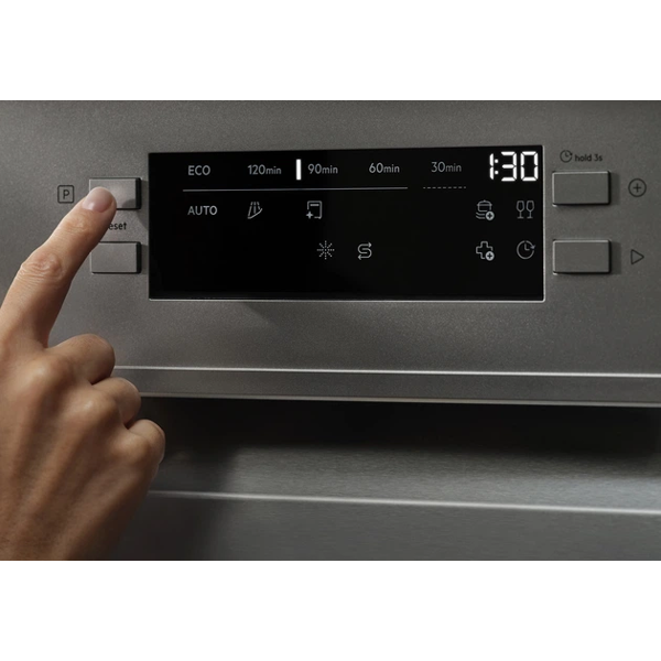 ჭურჭლის სარეცხი მანქანა Electrolux E52SE100SX, A+, 44dB, Dishwasher, Silver