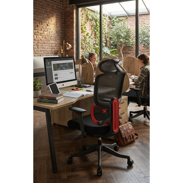 Office Chair ALLX ERGO X7-AIR-B, Black
