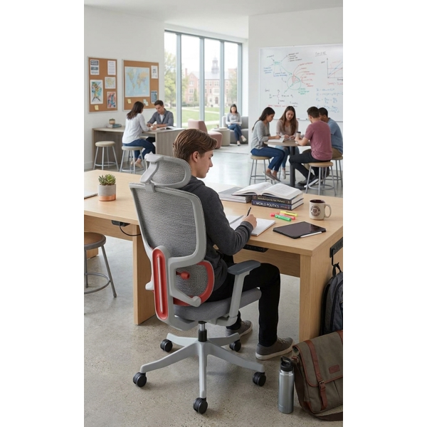 Office Chair ALLX ERGO X7-AIR-G, Grey