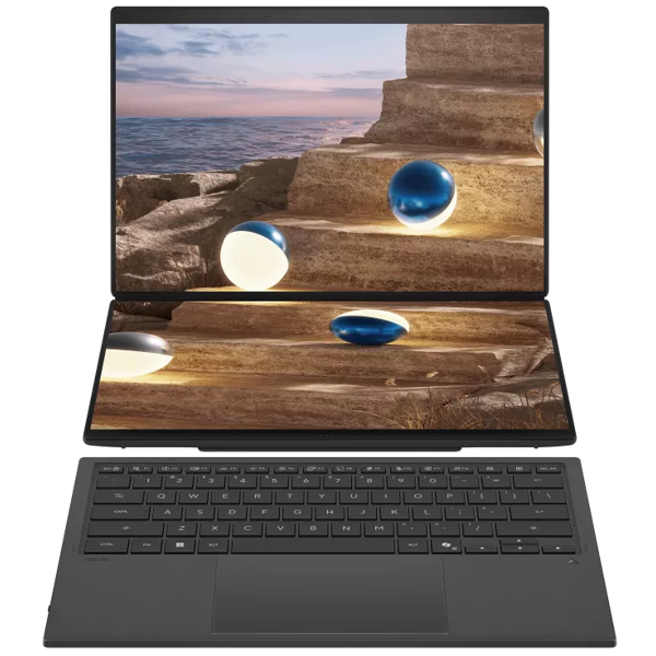 ნოუთბუქი Asus UX8407AA-SN606W ZenBook Duo (2026) EVO, 14'', Ultra 7-355, 16GB, 1TB SSD, Integrated, W11H, Grey