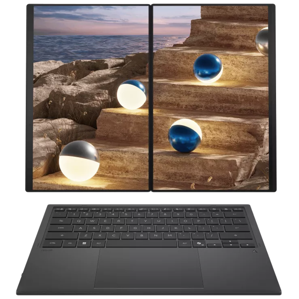 ნოუთბუქი Asus UX8407AA-SN606W ZenBook Duo (2026) EVO, 14'', Ultra 7-355, 16GB, 1TB SSD, Integrated, W11H, Grey