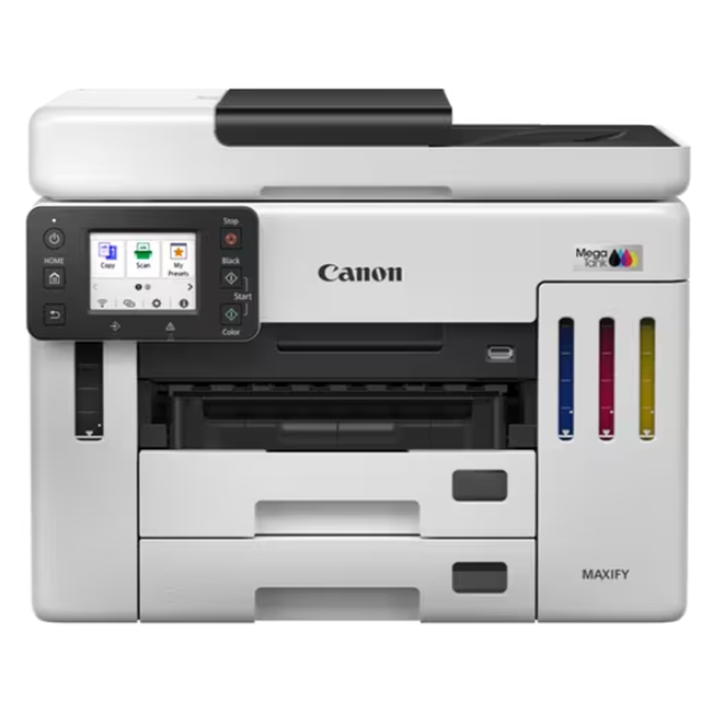 პრინტერი Canon 6880C009AB MAXIFY GX7140, MFP, A4, USB, Wi-Fi, LAN, Color Printer, White
