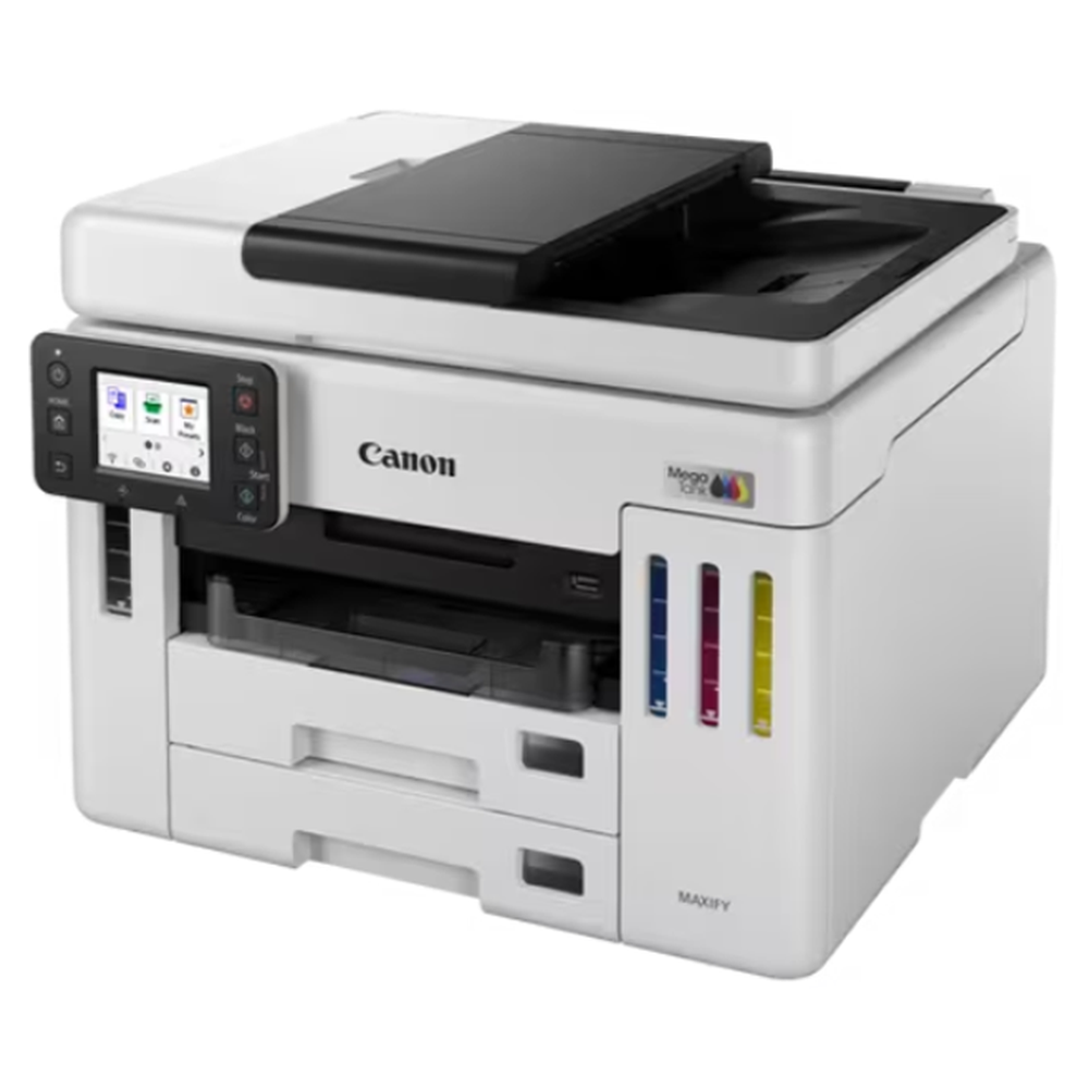 Color Printer Canon 6880C009AB MAXIFY GX7140, MFP, A4, USB, Wi-Fi, LAN, White