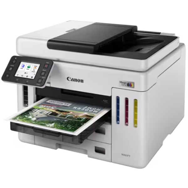 Color Printer Canon 6880C009AB MAXIFY GX7140, MFP, A4, USB, Wi-Fi, LAN, White