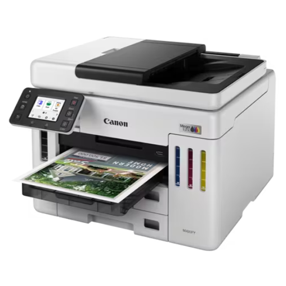 პრინტერი Canon 6880C009AB MAXIFY GX7140, MFP, A4, USB, Wi-Fi, LAN, Color Printer, White