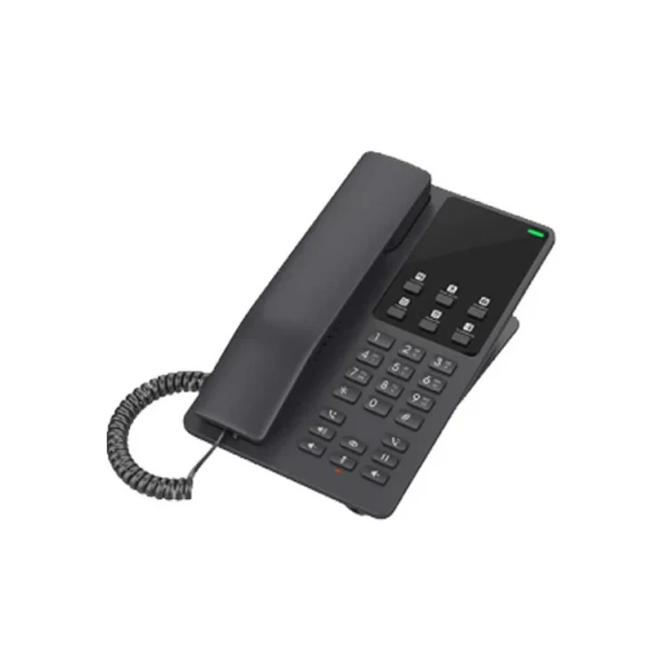 სტაციონარული ტელეფონი Grandstream GHP621, IP Phone, 2 SIP, PoE, Black