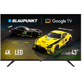 ტელევიზორი Blaupunkt 43UGC5500 LED, 43", 4K UHD, 60Hz, HDMI, USB, LAN, BT, WIFI, Black