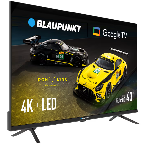 ტელევიზორი Blaupunkt 43UGC5500 LED, 43", 4K UHD, 60Hz, HDMI, USB, LAN, BT, WIFI, Black