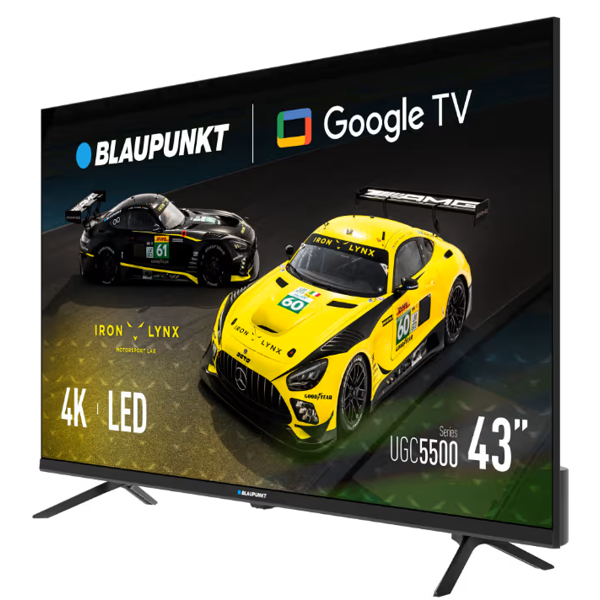ტელევიზორი Blaupunkt 43UGC5500 LED, 43", 4K UHD, 60Hz, HDMI, USB, LAN, BT, WIFI, Black