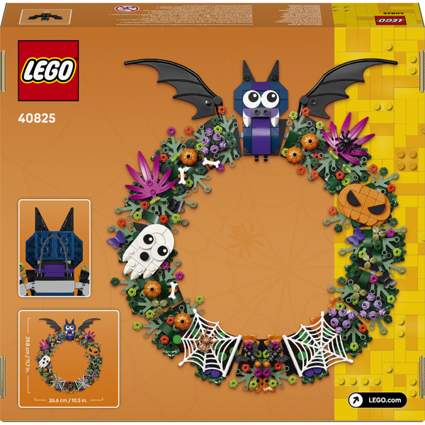 ასაწყობი კონსტრუქცია LEGO 40825, Halloween Wreath, Prefabricated Construction