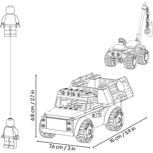 ასაწყობი კონსტრუქცია LEGO 77978, Young T. rex Transport Truck, Prefabricated Construction