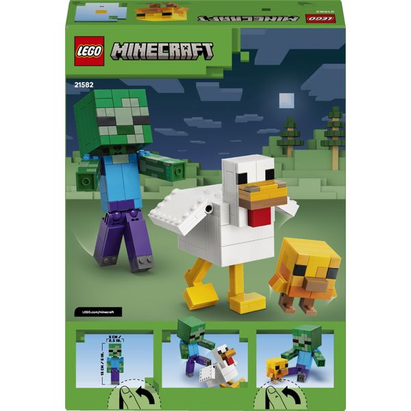 ასაწყობი კონსტრუქცია LEGO 21582, Minecraft Chicken Jockey, Prefabricated Construction