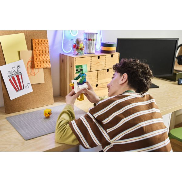 ასაწყობი კონსტრუქცია LEGO 21582, Minecraft Chicken Jockey, Prefabricated Construction