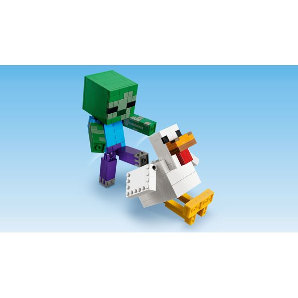 ასაწყობი კონსტრუქცია LEGO 21582, Minecraft Chicken Jockey, Prefabricated Construction