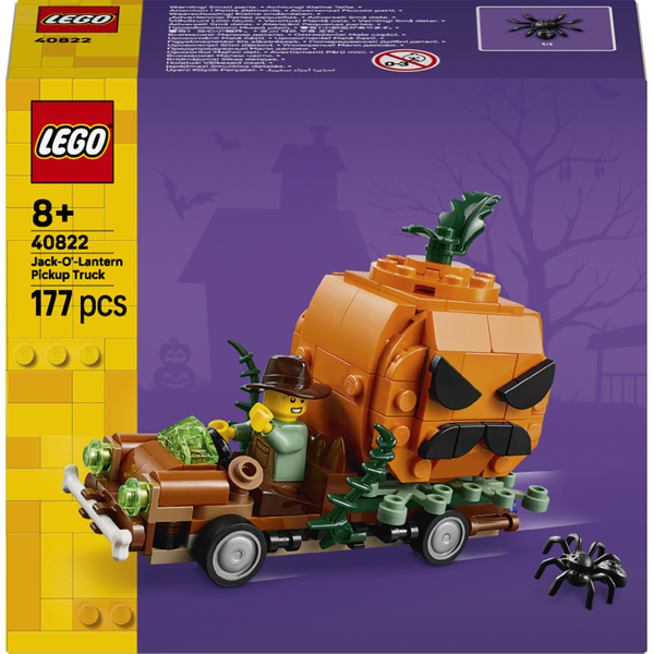 ასაწყობი კონსტრუქცია LEGO 40822, Jack-O'-Lantern Pickup Truck, Prefabricated Construction