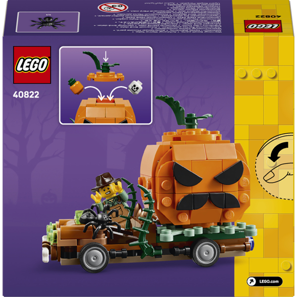 ასაწყობი კონსტრუქცია LEGO 40822, Jack-O'-Lantern Pickup Truck, Prefabricated Construction