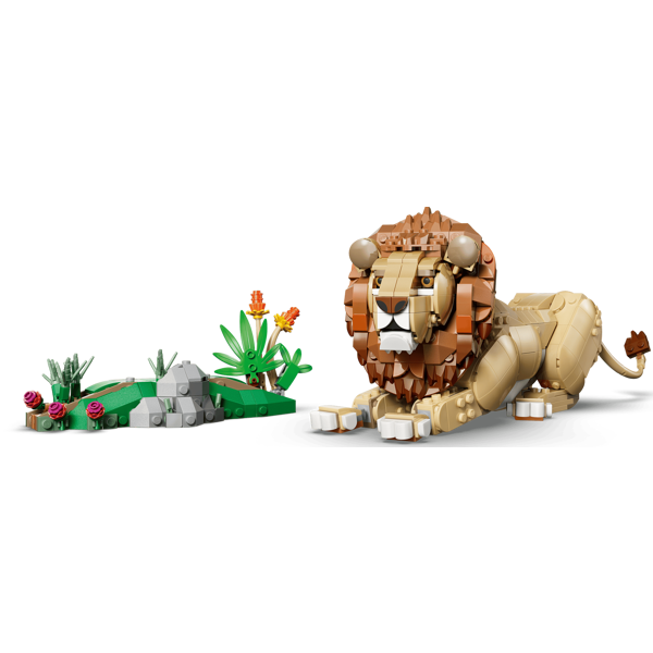 ასაწყობი კონსტრუქცია LEGO 31386 Creator 3-in-1, Wild Animals: Majestic Lion, Prefabricated Construction