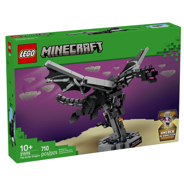 ასაწყობი კონსტრუქცია LEGO 21595 Minecraft, The Ender Dragon, Prefabricated Construction