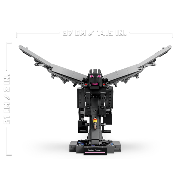 ასაწყობი კონსტრუქცია LEGO 21595 Minecraft, The Ender Dragon, Prefabricated Construction