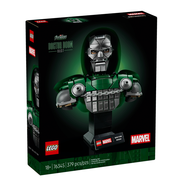 ასაწყობი კონსტრუქცია LEGO 76345 Marvel, Doctor Doom Bust, Prefabricated Construction