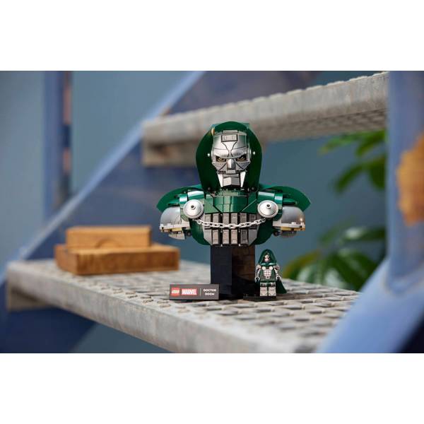 ასაწყობი კონსტრუქცია LEGO 76345 Marvel, Doctor Doom Bust, Prefabricated Construction