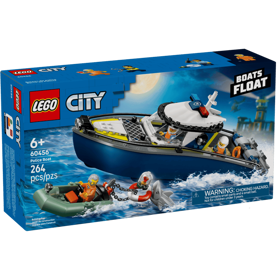 ასაწყობი კონსტრუქცია LEGO 60456, Police Boat Chase, Prefabricated Construction