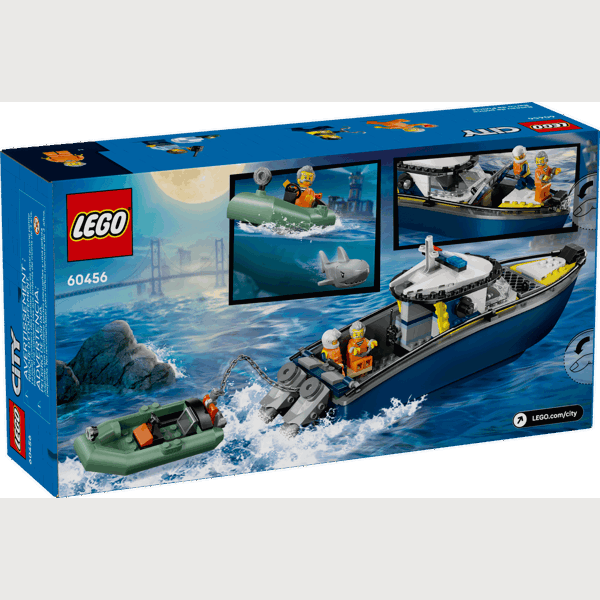 ასაწყობი კონსტრუქცია LEGO 60456, Police Boat Chase, Prefabricated Construction