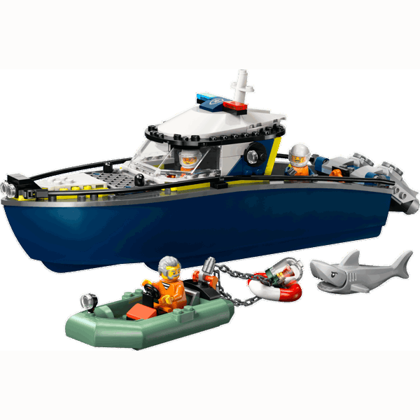 ასაწყობი კონსტრუქცია LEGO 60456, Police Boat Chase, Prefabricated Construction