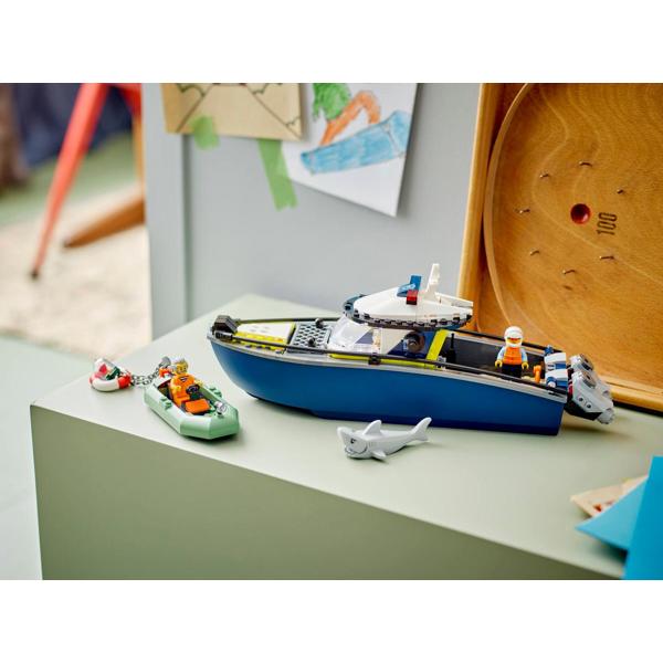 ასაწყობი კონსტრუქცია LEGO 60456, Police Boat Chase, Prefabricated Construction