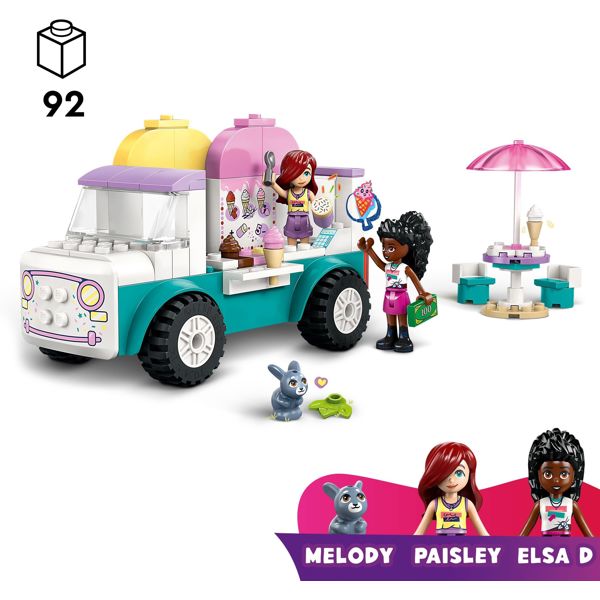 ასაწყობი კონსტრუქცია LEGO 42644, Heartlake City Ice Cream Van, Prefabricated Construction